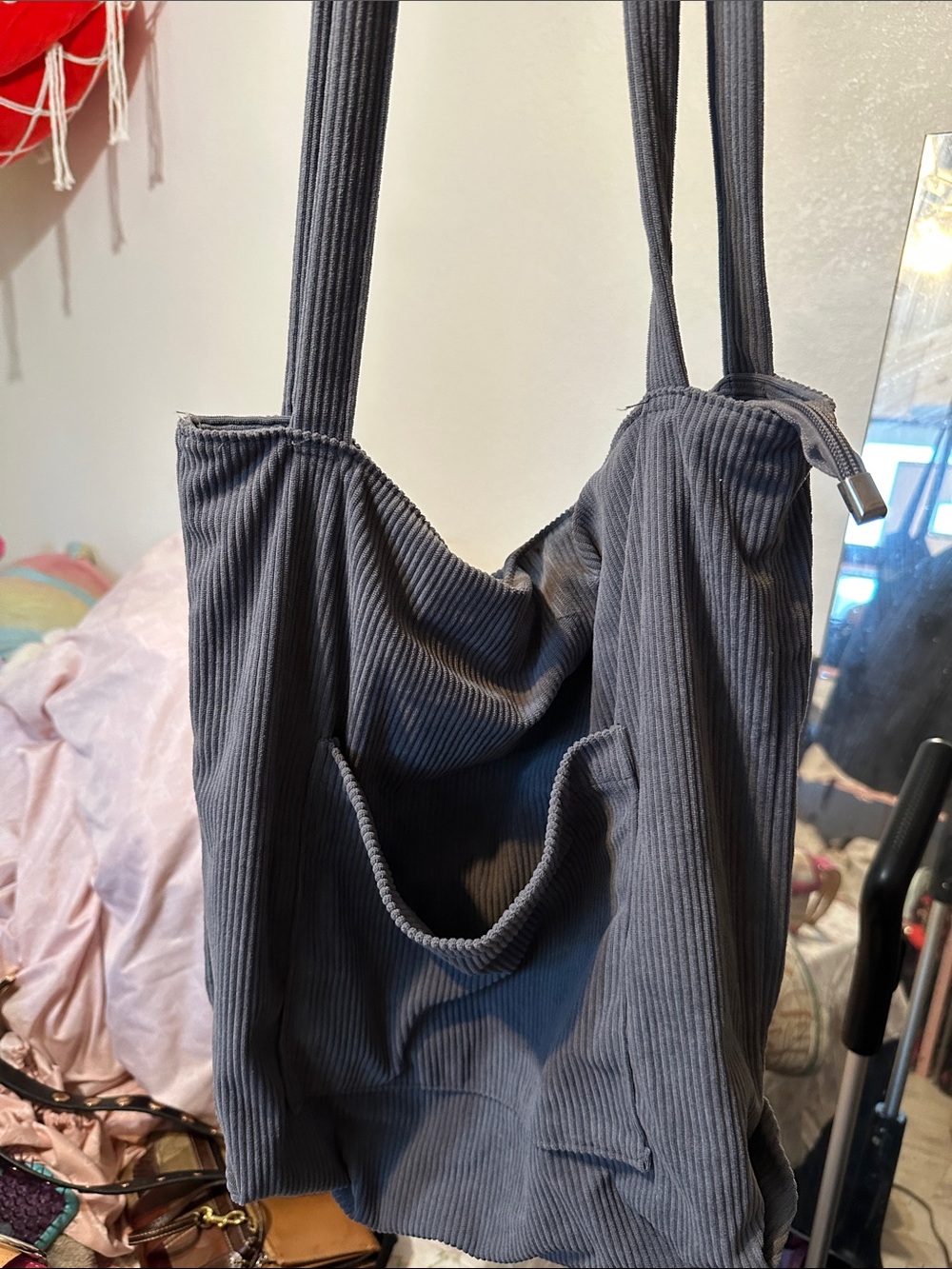 slouchy tote bag